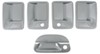 tailgate putco chrome door and handle covers for ford super duty with passenger keyhole