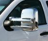 full coverage putco chrome towing-mirror overlays for chevy silverado/gmc sierra