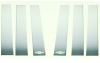 side of vehicle putco chrome decorative pillar posts w etching - stainless steel