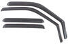 4 piece set front and rear windows putco element in-channel window visors - tinted