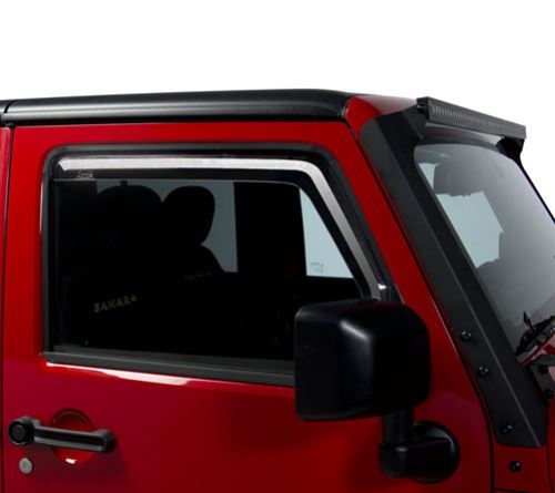 2015 Jeep Wrangler Putco Element In-Channel Window Rain Guards - Tinted ...