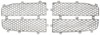 grille insert snap-on putco designer fx for dodge ram - honeycomb cutout design