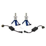 Putco Nitro-Lux Headlight Bulbs w/ Anti-Flicker Harness - Halogen to LED - 360 Degree - H7 - Qty 2  