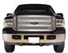 snap-on putco punch stainless steel grille insert with side vents for ford super duty