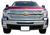 snap-on putco punch stainless steel grille insert for chevy silverado hd