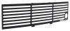 bumper grille insert bolt-on putco bar style w/ heater plug opening - stainless steel black