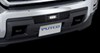 bumper grille insert bolt-on putco bar style w/ 6 inch light - stainless steel black