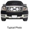 snap-on putco flaming inferno stainless steel grille insert for ford f-150 with bar