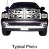 snap-on putco flaming inferno stainless steel grille insert for dodge ram hd