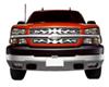 snap-on putco flaming inferno stainless steel grille insert for chevy silverado