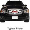snap-on putco flaming inferno stainless steel grille insert for gmc sierra