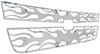 grille insert snap-on putco flaming inferno stainless steel for chevy silverado