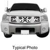 snap-on putco flaming inferno stainless steel grille insert for nissan titan