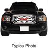 snap-on putco flaming inferno stainless steel grille insert for gmc sierra ld
