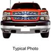snap-on putco blue flaming inferno stainless steel grille insert for chevy silverado