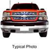 snap-on putco blue flaming inferno stainless steel grille insert for chevy silverado hd