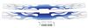 grille insert snap-on putco blue flaming inferno stainless steel for chevy silverado hd