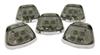 light assembly putco pure led roof lamps for dodge ram - 5-piece smoke lens