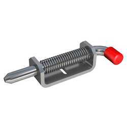 Heavy-Duty Spring Latch w/ Holdback for Trailers - 4 Holes - 1/2" - Zinc - PA47VR