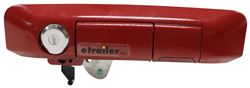 Pop & Lock Custom Tailgate Handle with Lock - Codes to Ignition Key - Manual - Barcelona Red - PAL5401