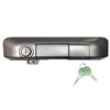 tailgate lock vehicle specific pop & custom locking handle - manual silver sky metallic