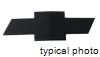 chevrolet camaro putco bowtie emblem - black powder coat steel front