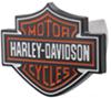 fits 1-1/4 and 2 inch hitch standard harley-davidson trailer receiver cover - hitches orange white