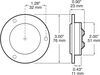 tail lights non-submersible led trailer clearance or side marker light with reflex reflector - 1 diode amber lens