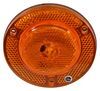 tail lights 3-1/16 inch diameter led trailer clearance or side marker light with reflex reflector - 1 diode amber lens
