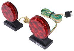 Magnetic Tow Lights - Red LEDs - 4-Way Flat Connectors - 20' Long Harness - PE26UR