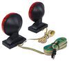 Magnetic Tow Lights - Red LEDs - 4-Way Flat Connectors - 20' Long Harness Removable Tail Light Kit PE26UR