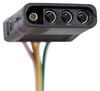 bypasses vehicle wiring magnetic mount tow lights - red leds 4-way flat connectors 20' long harness