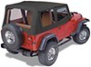 upper doors requires bow system pavement ends replay soft top fabric for jeep - and clear windows black denim