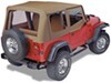 upper doors requires bow system pavement ends replay soft top fabric for jeep - and clear windows spice