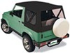no doors requires bow system pavement ends replay soft top fabric for suzuki samurai - clear windows black