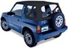 no doors requires bow system pavement ends replay soft top fabric for tracker sidekick - clear windows black denim