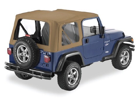 Pavement Ends Replay Soft Top Fabric for Jeep - Clear Windows - Doors ...