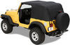 pavement ends emergency top fabric for jeep - black
