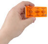 reflectors 3-1/8l x 1-3/8w inch trailer reflector - adhesive backing rectangle amber 3-1/8 1-3/8
