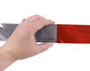 7" White / 11" Red Conspicuity Reflective Tape - 150' - 1,000 CP Rectangle PE65XR
