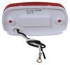 tail lights non-submersible piranha led trailer clearance or side marker light with reflex reflector - 6 diodes red lens
