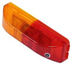 LED Trailer Fender Light - 2 Diodes - Amber and Red Lens