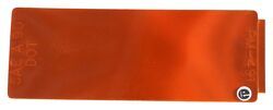 Trailer Reflector - Adhesive Backing - Rectangle - Amber - 4-5/16" x 1-11/16" - PE94WR