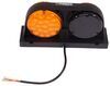 passenger side faces forward and backward peterson dual-face led agricultural light - 44 diodes red/amber lens