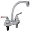 kitchen faucet dual handles phoenix faucets rv bar - lever handle chrome