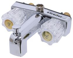 Phoenix Faucets RV Tub and Shower Diverter Faucet w/ D-Spud - Dual Knob Handle - Chrome
