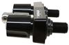 rv showers and tubs replacement shower valve for d&w inc. spray-away marine unit - 4 inch black
