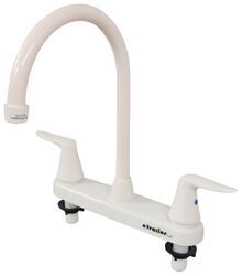 Phoenix Faucets Catalina RV Kitchen Faucet - Dual Lever Handle - White - PF221204