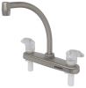 kitchen faucet standard sink phoenix faucets catalina hybrid rv - dual lever handle brushed nickel