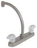 kitchen faucet high-rise spout phoenix faucets catalina hybrid rv - dual lever handle brushed nickel